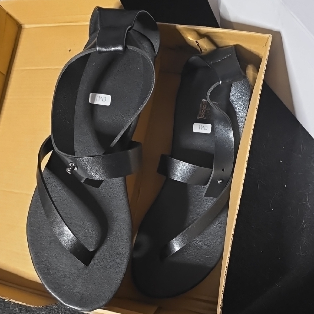 Black Strappy Sandals